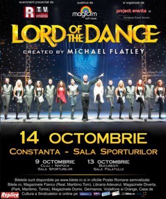 Biletele pentru spectacolul Lord of The Dance de la Constanţa, la un pas de epuizare!